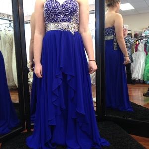 Blue prom dress